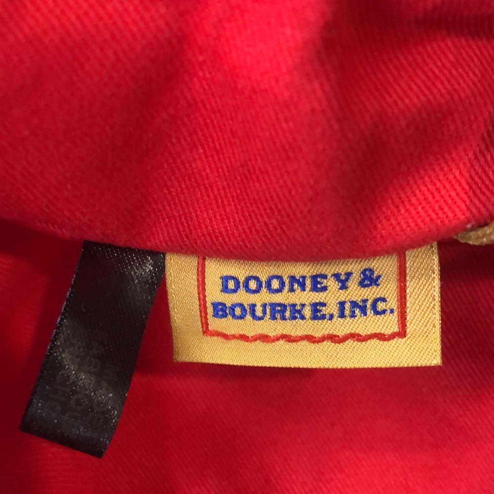 DOONEY BOURKE Honey Suede Bucket Bag w/ Brown Leather Drawstring Tassel Pull - Picture 14 of 17